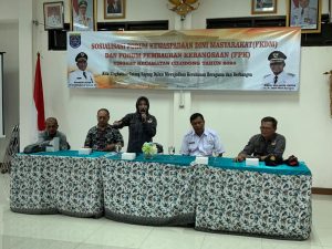 RAKOR : Ketua FKDM Rosnauli N. Kecamatan Cilodong Sosialisasikan ATHG. 