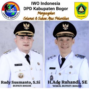 Ikatan Wartawan Online Indonesia (IWO-I) DPD Kabupaten Bogor Menyampaikan Ucapan Selamat Kepada Bupati dan Wakil Bupati Kabupaten Bogor,