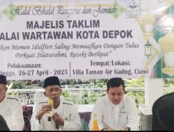 MT. Balai Wartawan Depok Gelar Halalbihalal dan Arisan di Vila Air Gadog, Puncak