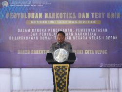 Sinergi Bersama, Rutan Depok Apresiasi Penyuluhan dan Tes Urine BNN.