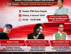 Cegah Hoax Pemberitaan Bencana, PWI Depok Gelar Diskusi Nasional Profesionalisme Pemberitaan Media