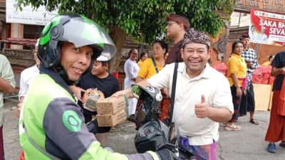 Pura Tri Bhuana Agung Depok Gelar Saka Bhoga Sevanam, Berbagi Takjil Sambut Nyepi 1948 Saka