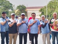 KORMI Kota Depok Kolaborasi dengan TVRI Fun Walk “Bola Gembira” Gelar Senam Bersama Ratusan Warga di CFD