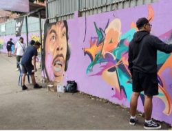 Grebek Tembok RW 17 Sukamaju, Puluhan Seniman Mural dan Grafiti Percantik Lingkungan Lewat Karya Seni