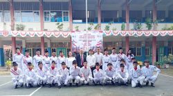 SMA PSKD 7 Depok upacara bendera HUT 81. Tahun 2026 Di Halaman Sekolah.