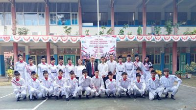 SMA PSKD 7 Depok upacara bendera HUT 81. Tahun 2026 Di Halaman Sekolah.